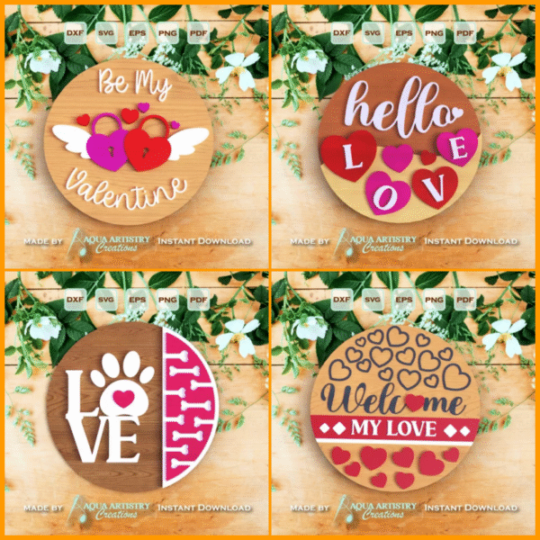 Adorno De San Valentin Creativo Digital